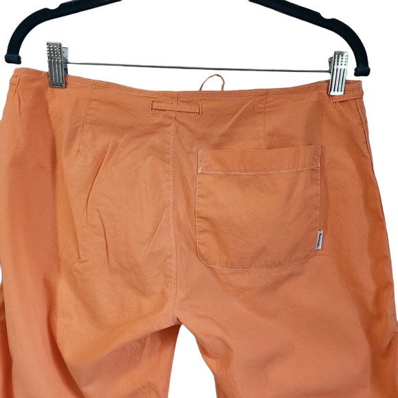 A&F ABERCROMBIE & FITCH Women's Sz 4 Orange/Peach Drawstring Cargo Capri Pants - Picture 3 of 12